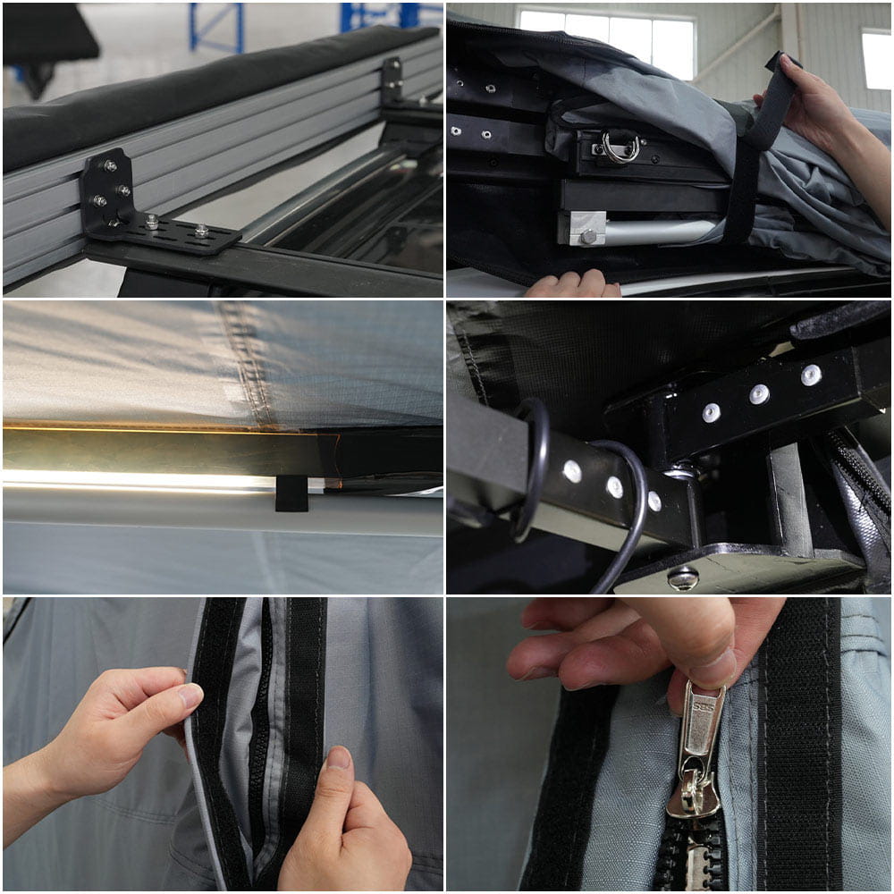Vanpackers 180° Awning installation