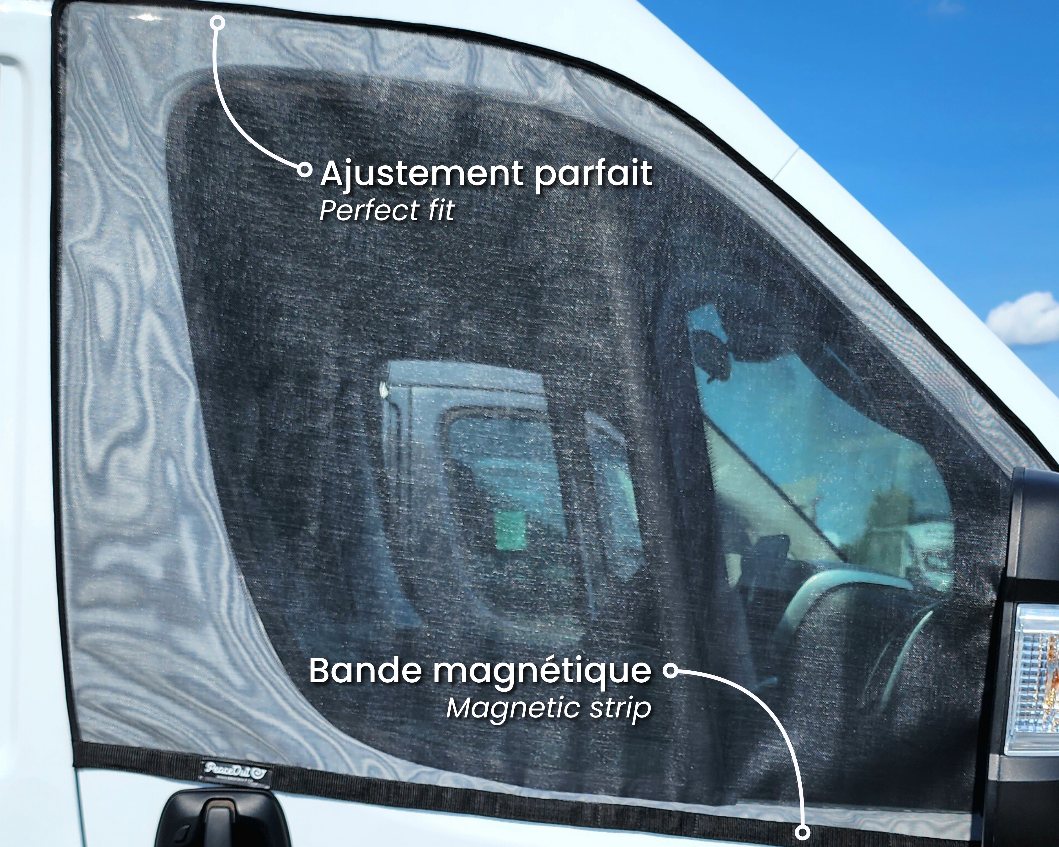 Front Doors Bug Screens for Ford Transit Connect