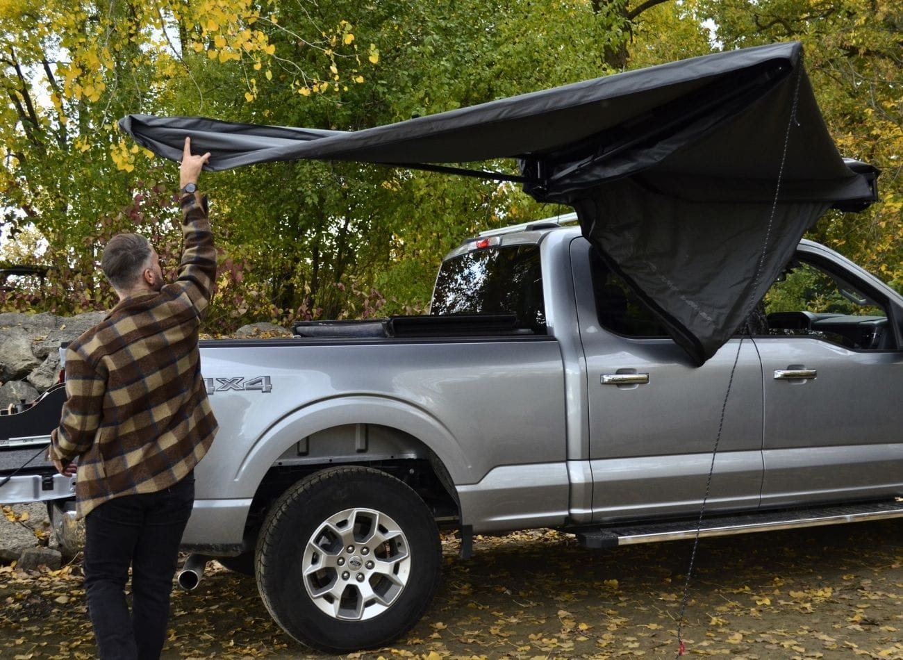 Vanpackers 180 Awning Pickup Truck opening