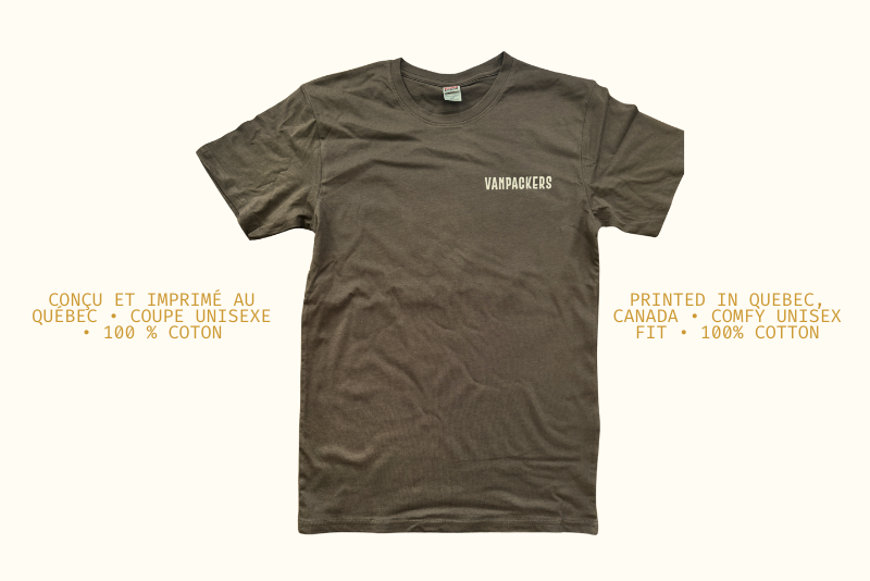 Brown Graphic T-Shirt – 100% Cotton | Vanpackers