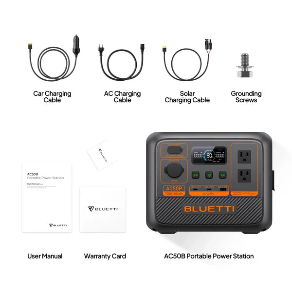 What's included with the Battery Pack for Camping AC50P